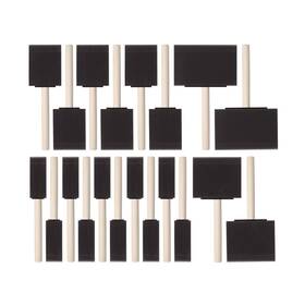 Fv24 Bates Choice Bates- Foam Paint Brushes 1 Inch 2 3 And 4 20 Pack Sponge Br