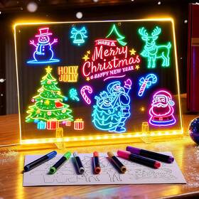 Bjtzy-001 Bawmoy Lumiboard Led Drawing Board For Kids 16 Inch Light Up With 10 Tracing