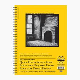 6075rs100-810 Bee Paper Company - 8 Inch X 10 Quick Rough Sketch Pad 100 Sheets