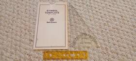 38-y-3890 Bell Vintage System Drafting Template With Storage Sleeve And Bonus Te