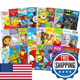 B0c837bfnj Bendon 24 Pack Small Coloring Books For Kids Ages 4-8 2-4 - Bulk