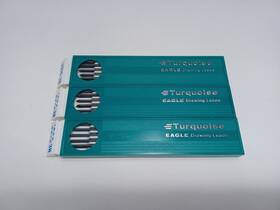 2375-3h Berol Vintage Lot Turquoise Eagle Drawing Leads- 3 Doz. 2375 3h Unused