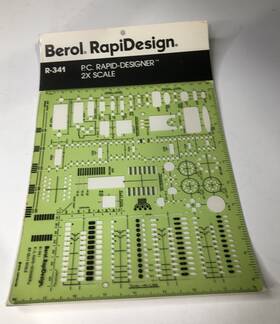 R-341 Berol Rapidesign Template - P.c. Rapid-designer 2x Scale