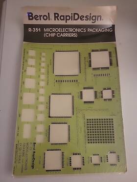 R-351 Berol Brand New Rapidesign Template Microelectronics Pk Chip Carriers