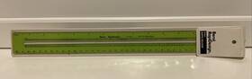 R-561 Berol Rapidesign Rapid-reader Slotted Green Plastic Ruler 15 1/4 Inch Long