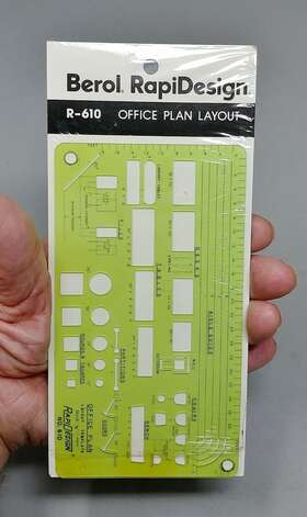 R-610 Berol Rapidesign Template Office Plan Layout New In Package Usa Vintage