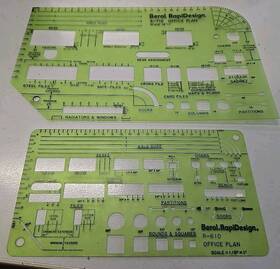 R-610 Berol R-710 Rapidesign Speedi Office Planning Templates And - See Pictures
