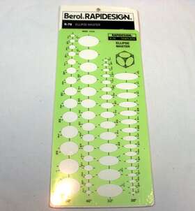 R-123 Berol R-78 Rapidesign Templates - Set Of 3 New R-45 And
