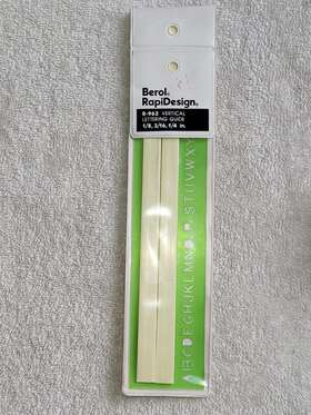 R-962 Berol Rapidesign Vertical Lettering Guide 1/8. 3/16 1/4 In Guc See Pics