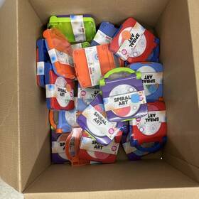 234-09-1048 Big Time Lot Of 30 Spiral Art Drawing Kids Toy Works Design 3 Different Colors