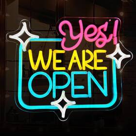 Ns001 Bngedopn Open Signs For Business Sign Led Neon Bright Light Dimmable L