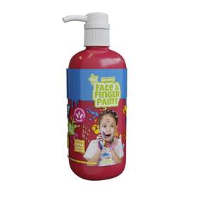 39105  Boti Natural Face And Finger Paint - Flacone Di Vernice A Pompa Manuale 1000 Ml Rosso