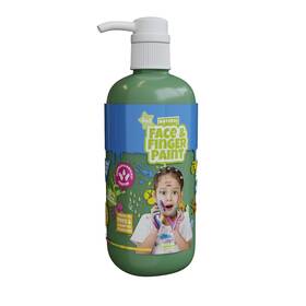 39107  Boti Natural Face And Finger Paint - Flacone Di Vernice A Pompa Manuale 1000 Ml Verde