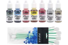 Jink-003 Brand Grandproducts Jacquard Pinata Alcohol Inks 7 Pack Bundle Silver Rich Gold Senorita