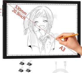 A3-01 Branded A3 Light Pad With 9 Dimming Levels For Tracing Weeding Diamond Painting