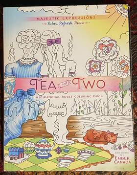 51299 Broadstreet Publications Majestic Expressions Tea For Two Inspirational Adult Coloring Book By E. Canada