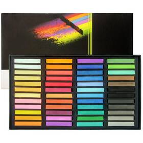 Brusarth 716855009050 Non Toxic Soft Pastel Chalk Set For Professional Artist - 48 Colors Square Ch