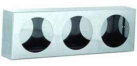 Lb6183sst Buyers Products Dual Round Light Box 18 X 6 Stainless Steel Triple