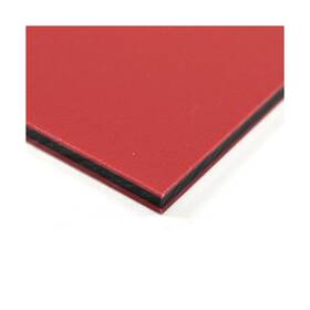Pla-000017-304 Buyplastic King Colorcore Plastic Sheet 3/4 Inch X 24 Red-black-red Color