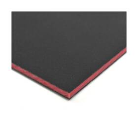Pla-000017-323 Buyplastic King Colorcore Plastic Sheet 3/4 Inch X 24 36 Black-red-black Colo
