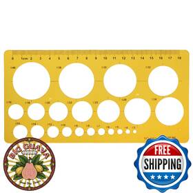 B07z3qnf3v Buzhi Circles Geometric Template Ruler Stencil Drawing Measuring Tool Students M