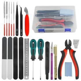 Bxqinlenx Gundam-26pa Professional 26 Pcs Gundam Model Tools Kit Modeler Basic Craft Set Hobb