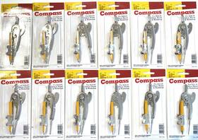 C-thru 079252188026 Ball Bearing Compass With Pencil And Point For School Home Office - Box Of 1 Dozen