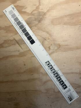 Ga-86 C-thru Graphic Art Proofreader Font Size Ruler 18 Inch