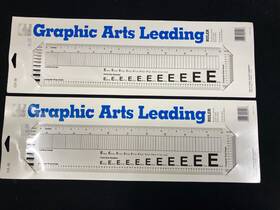 Ga-96 C-thru Graphic Arts Leading Ruler 3 Inch X 12 Lot Of 2 New