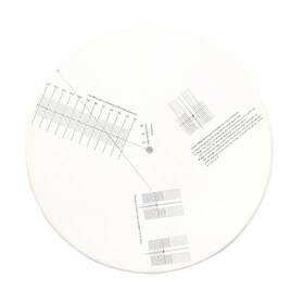 Calidaka B08wrl1p1v Acrylic Turntable Mat For 12 Inch Vinyl Records White 11.6 In Diameter