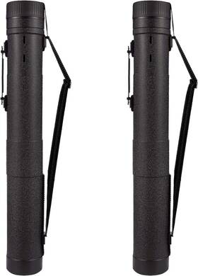 Calpalmy 684753221150 2-pack Extendable Poster Tubes Expand From 30.5 Inch To X-large Black