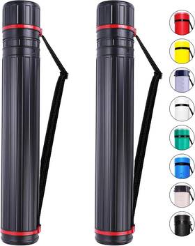 Calpalmy 684753221761 2-pack Xx-large Extendable Poster Tubes Black-striped