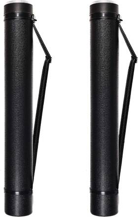 Pt003 Calpalmy 2-pack Extendable Poster Tubes Expand From 24.5 Inch To 40 Large Black