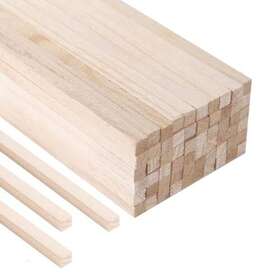 Calvana 689585866418 60-pack 12 X 3/8 Square Wood Dowel Rods - Hardwood Stic
