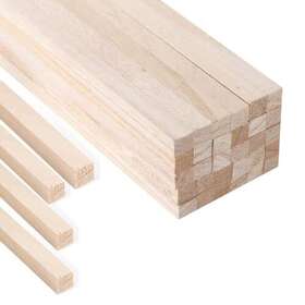 Calvana 689585866425 30-pack 12 Inch X 1/2 Square Wood Dowel Rods - Hardwood Sticks For