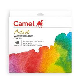 1048753 Camel Artist Water Colour Cakes Set - Pack Of 48 Shades By Anmol Art And Frames