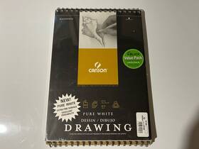702-2230 Canson Inc Pure White Drawing Pads 9 X 12 Inch Two Pack Brand New