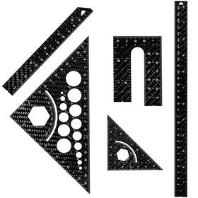 Carbon13 Carbon 13 060648610295 5 Piece Fibre Geometry Set By - Architecture Drafting Tools