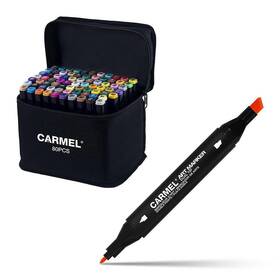 10809780 Carmel Art Marker Dual Tip - Pack Of 80