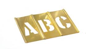 B001aqo93m Ch Hanson 10034 4 Inch Brass Letters Stencil Set - 33 Pieces