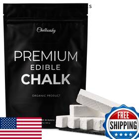 B08w9pxt88 Chalkovsky Premium Edible Chalk - Natural For Eating Crunchy Belgorod Ch