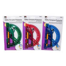 80965-st Charles Leonard Safety Compass And 6 Inch Swing Angle Arm Protractor Combo Pa