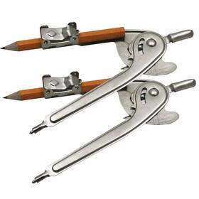 Chl77365-2 Charles Leonard Ball Bearing Compass With Golf Pencil Safety Point 12 Per Pack