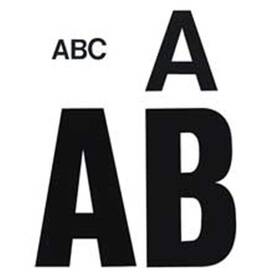 Cha01175 Chartpak 01175 Vinyl Letters- 4 Inch - Black