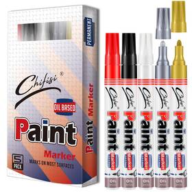 M101 Chifisi Permanent Paint Marker Pens - Never Fade Medium Tip Quick Dry And