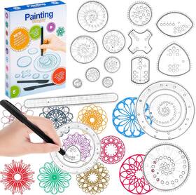Chivao 445022334321 Spiral Art Gear Geometric Ruler Circle Template For Drawing Plasti