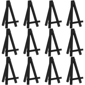 B095hrz8dq Chuangdi 12x Black 5 Inch Mini Wood Display Easel For Small Canvases And Cards