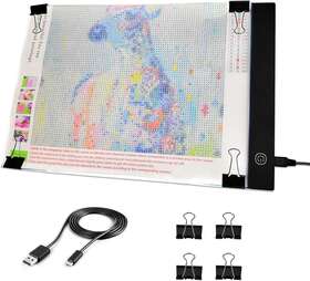 Dpt06 City Led Light Pad - Diamond Painting A4 Box Tracing Board With 3 Brightn