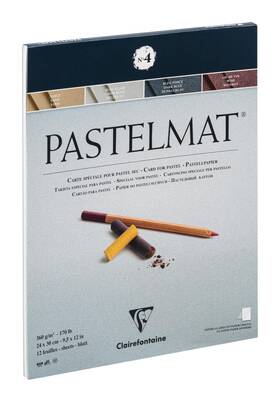 Clairefontaine 96111c 24 X 30 Cm Pastelmat Glued Pad In Assorted Colours