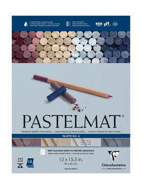 96112usc Clairefontaine Pastelmat Glued Pad - Palette No. 4 12 X 15 3/4 Inches 30